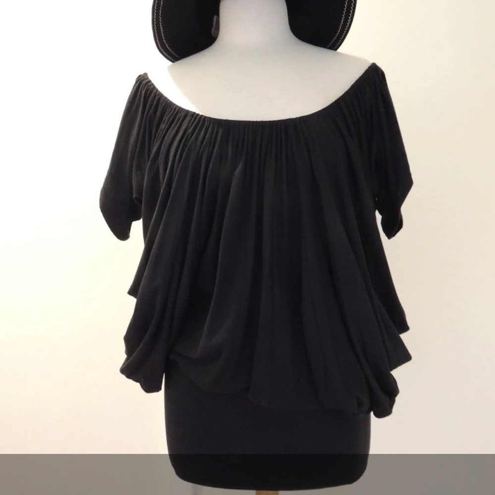 Bebe Black Dress Off Shoulder Size S ❤️